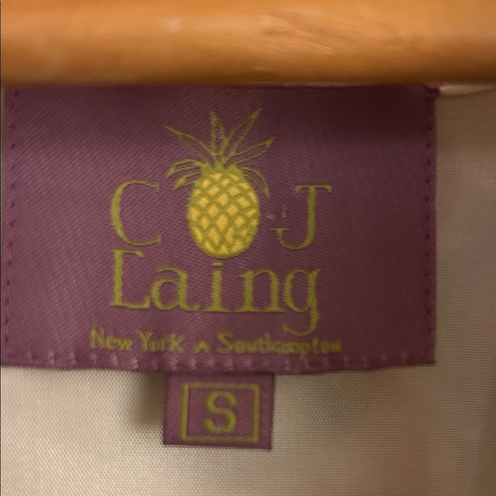 CJ Laing Sm Women's Sequin Silk Top Designer Sparkle Event Maximalist Palm Bch - Picture 3 of 15